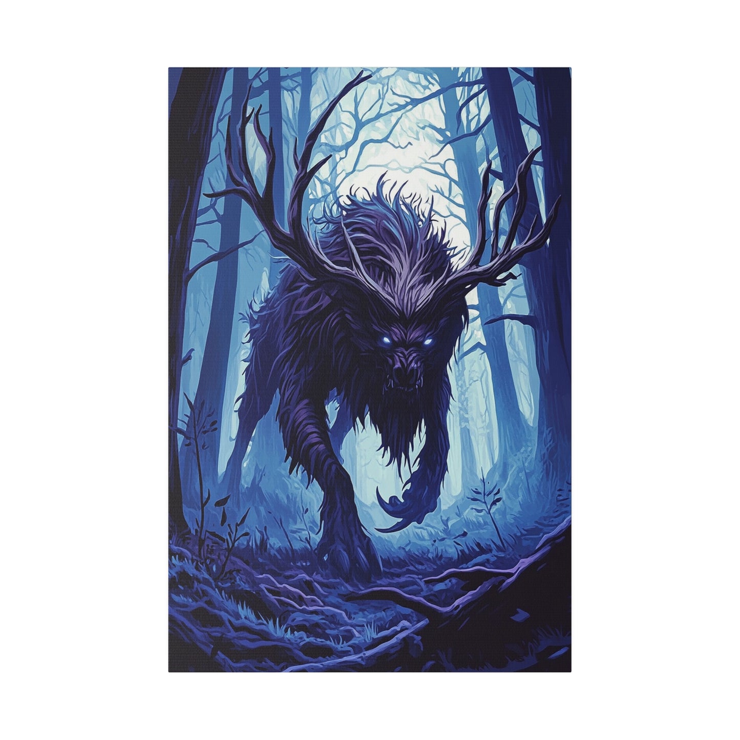 Ebonwood Shadowbeast Matte Canvas Prints MysMuse - Premium Matte Canvas Prints from MysMuse - Just $41.99! Shop now at Mysterious Muse