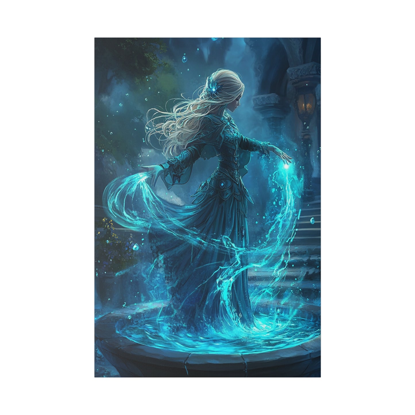 Tidecaller Enchantress Matte Canvas Prints MysMuse - Premium Matte Canvas Prints from MysMuse - Just $41.99! Shop now at Mysterious Muse