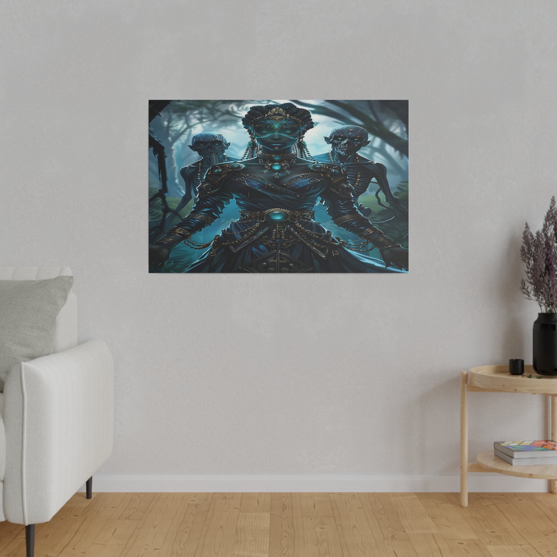 Sorceress of Eternal Night Matte Canvas Prints MysMuse - Premium Matte Canvas Prints from MysMuse - Just $41.99! Shop now at Mysterious Muse