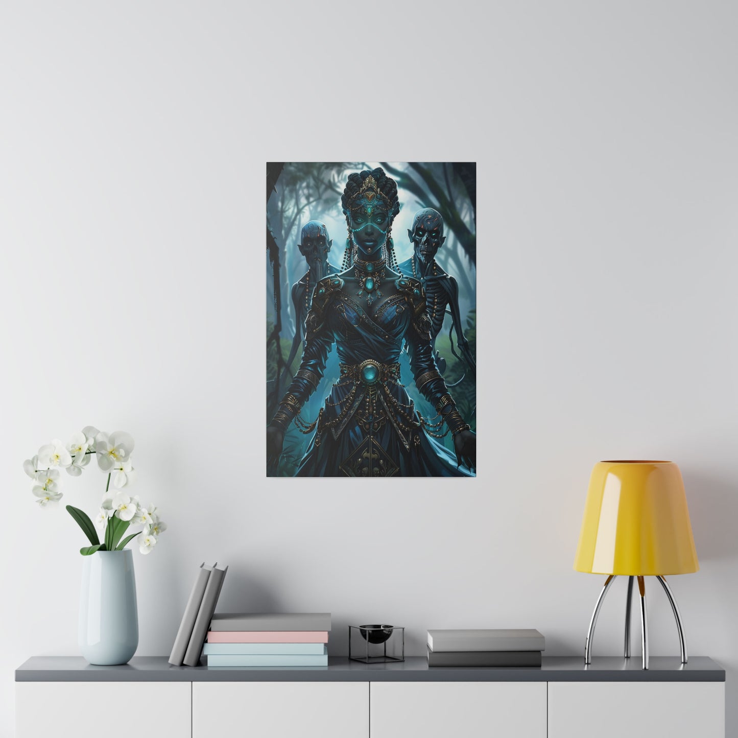 Sorceress of Eternal Night Matte Canvas Prints MysMuse - Premium Matte Canvas Prints from MysMuse - Just $41.99! Shop now at Mysterious Muse