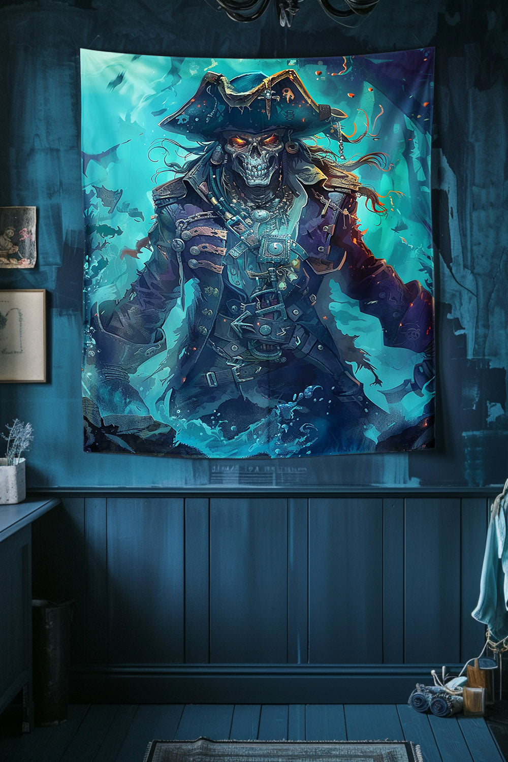 Captain of the Damned Decorative Wall Tapestry MysMuse - Premium Decorative Wall Tapestry from MysMuse - Just $26.99! Shop now at Mysterious Muse