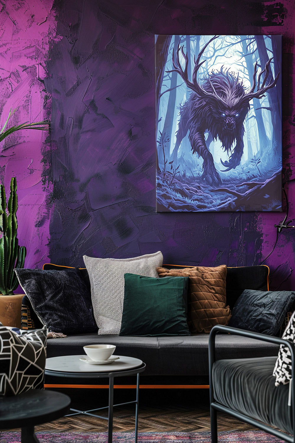 Ebonwood Shadowbeast Matte Canvas Prints MysMuse - Premium Matte Canvas Prints from MysMuse - Just $41.99! Shop now at Mysterious Muse