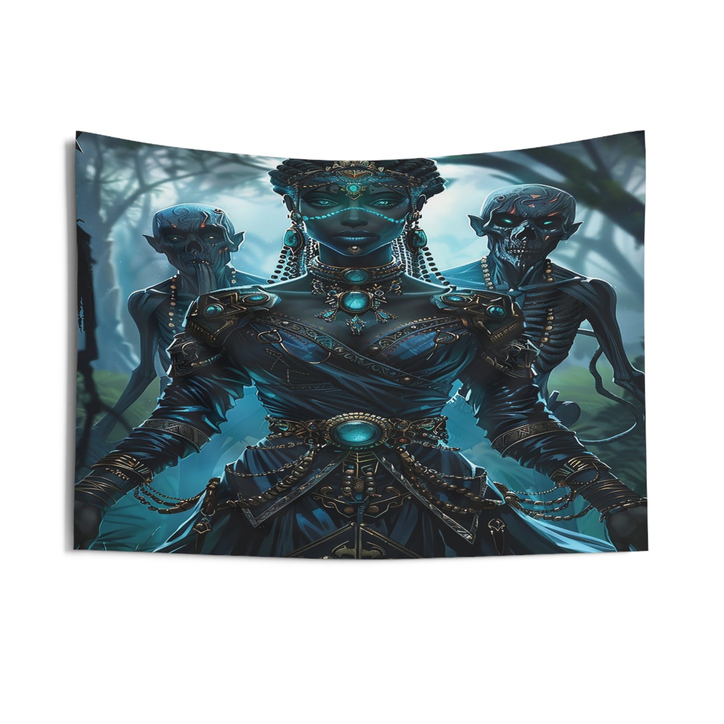 Sorceress of Eternal Night Decorative Wall Tapestry MysMuse - Premium Decorative Wall Tapestry from MysMuse - Just $26.99! Shop now at Mysterious Muse