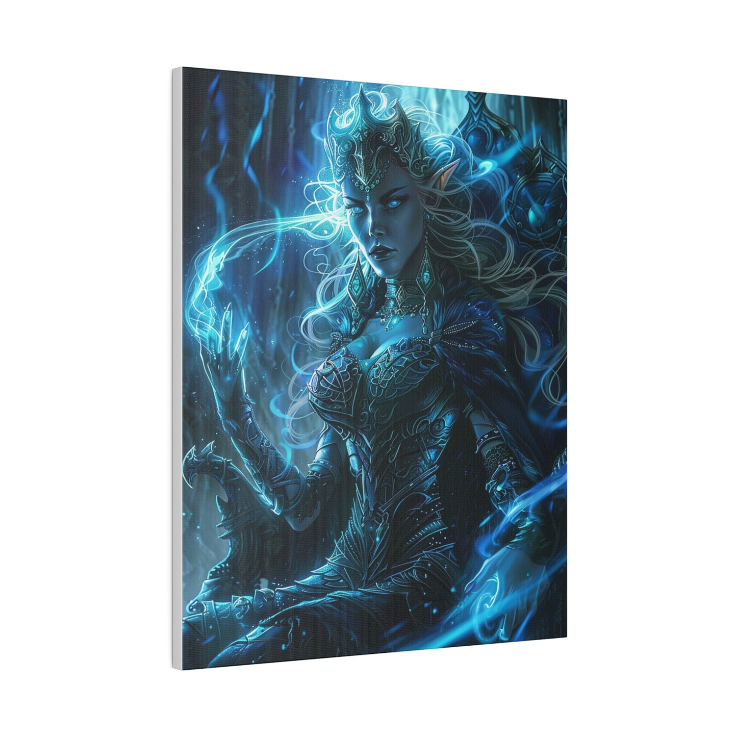 Frostborn Elven Empress Matte Canvas Prints MysMuse - Premium Matte Canvas Prints from MysMuse - Just $41.99! Shop now at Mysterious Muse