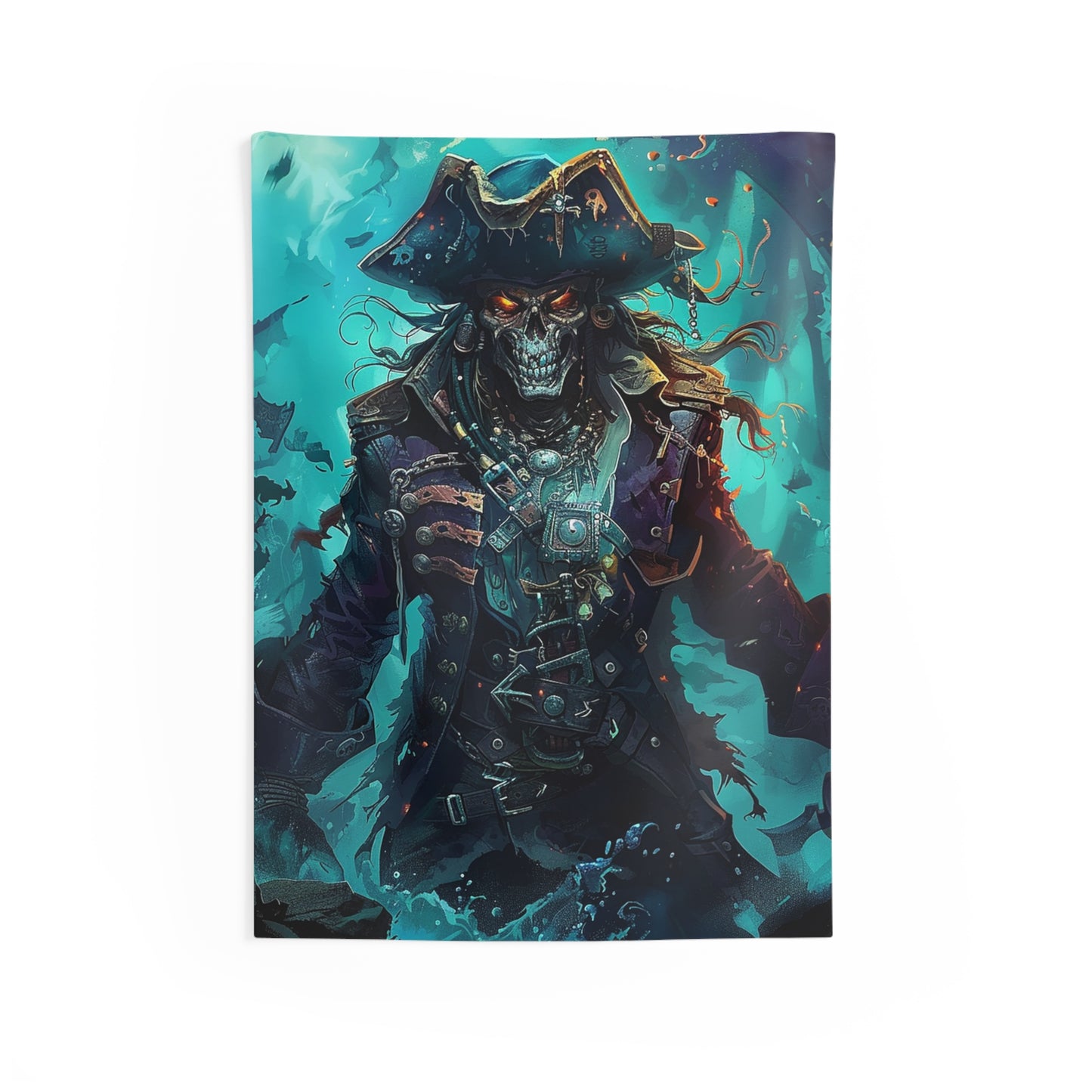 Captain of the Damned Decorative Wall Tapestry MysMuse - Premium Decorative Wall Tapestry from MysMuse - Just $26.99! Shop now at Mysterious Muse