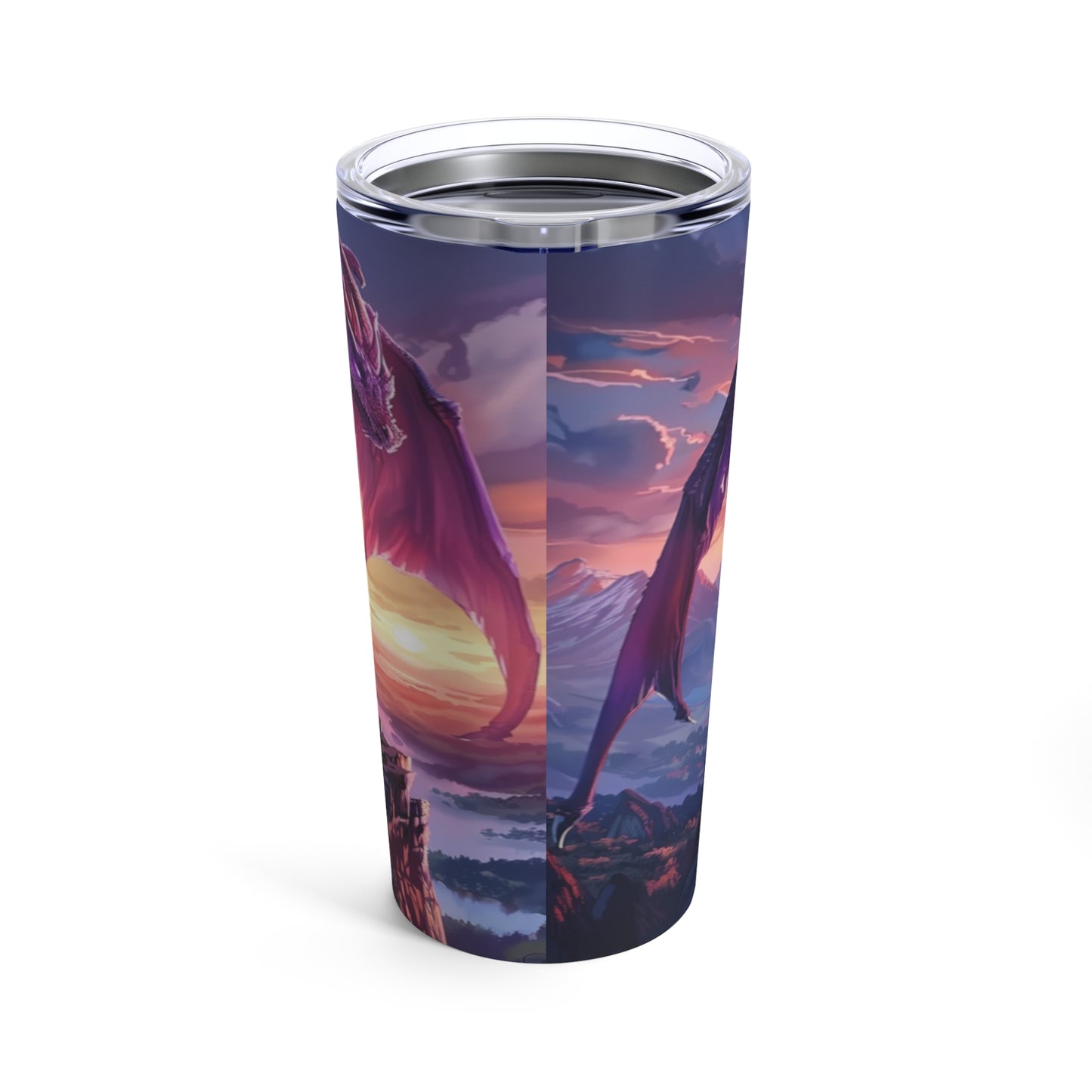 Dusk Dragon Steel Tumbler Drinkware MysMuse - Premium Tumbler from MysMuse - Just $37.95! Shop now at Mysterious Muse