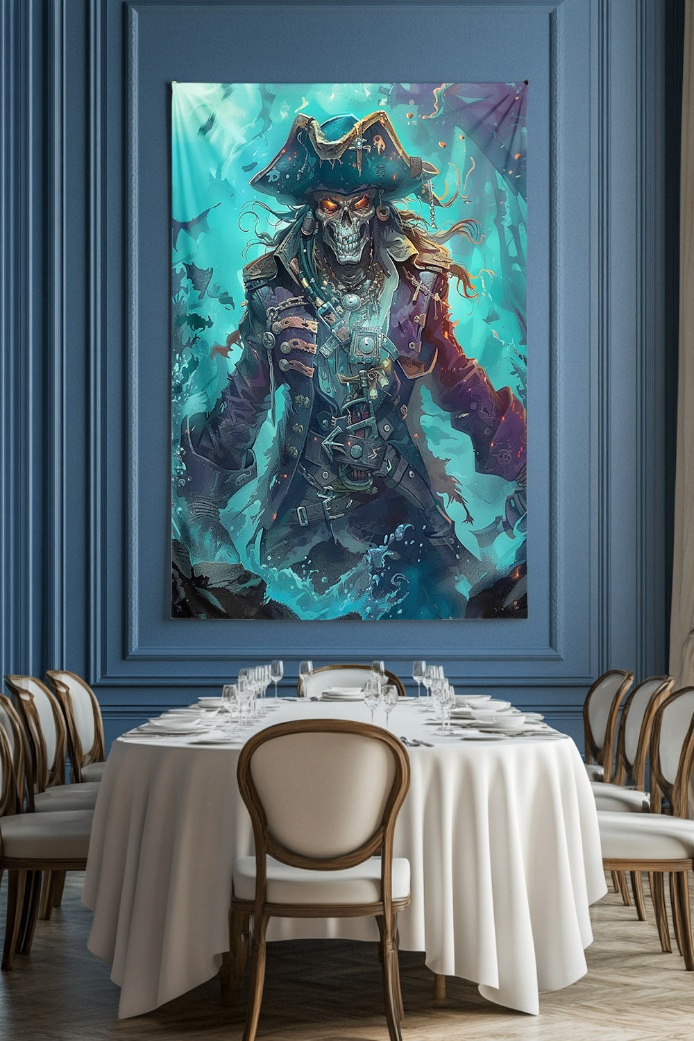 Captain of the Damned Decorative Wall Tapestry MysMuse - Premium Decorative Wall Tapestry from MysMuse - Just $26.99! Shop now at Mysterious Muse