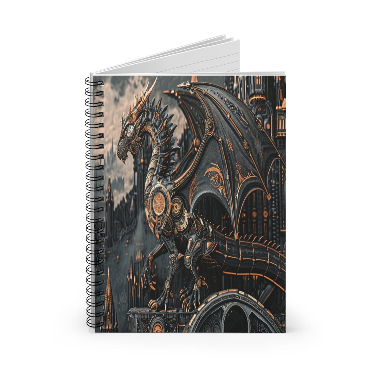 Clockwork Wyvern Spiral Notebook MysMuse - Premium Paper products from MysMuse - Just $14.99! Shop now at Mysterious Muse