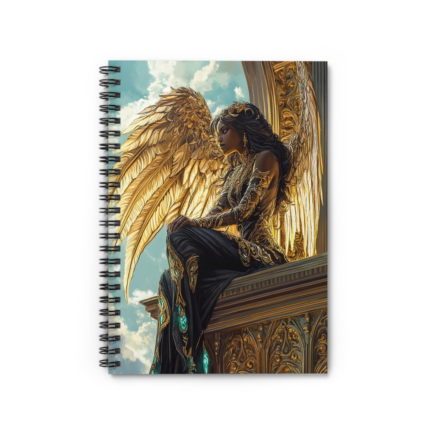 Aurethiel Sunwing Spiral Notebook MysMuse - Premium Spiral Notebook from MysMuse - Just $14.99! Shop now at Mysterious Muse