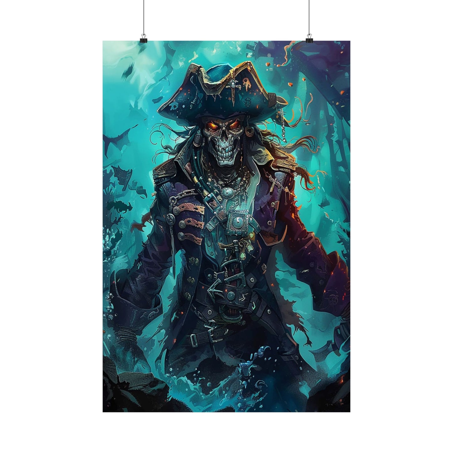 Captain of the Damned Matte Vertical Posters MysMuse. - Premium Matte Vertical Posters from MysMuse - Just $16.95! Shop now at Mysterious Muse