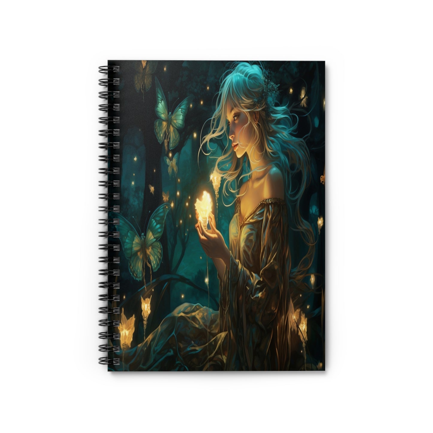 Emerald Glade Enchantress Spiral Notebook MysMuse - Premium Spiral Notebook from MysMuse - Just $14.99! Shop now at Mysterious Muse