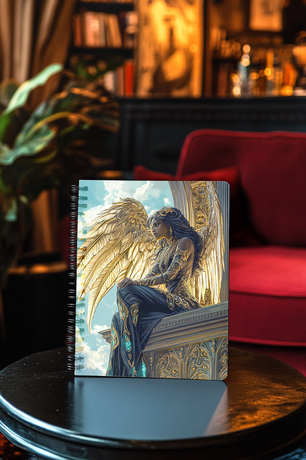 Aurethiel Sunwing Spiral Notebook MysMuse - Premium Spiral Notebook from MysMuse - Just $14.99! Shop now at Mysterious Muse