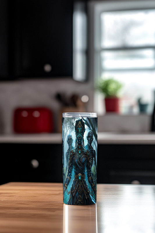 Sorceress of Eternal Night Steel Tumbler Drinkware MysMuse - Premium Tumbler from MysMuse - Just $37.95! Shop now at Mysterious Muse