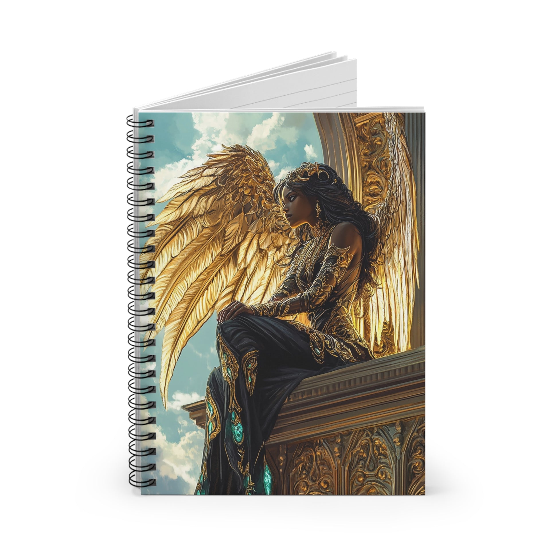 Aurethiel Sunwing Spiral Notebook MysMuse - Premium Spiral Notebook from MysMuse - Just $14.99! Shop now at Mysterious Muse