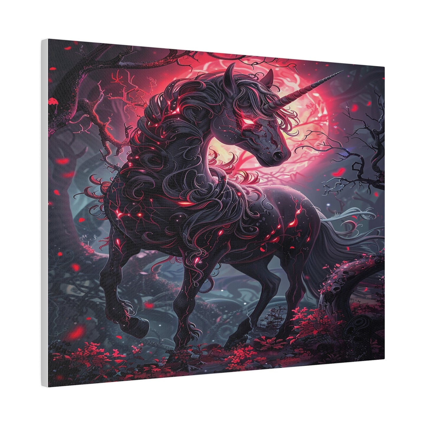 Nightmare Unicorn Matte Canvas Prints MysMuse - Premium Matte Canvas Prints from MysMuse - Just $41.99! Shop now at Mysterious Muse