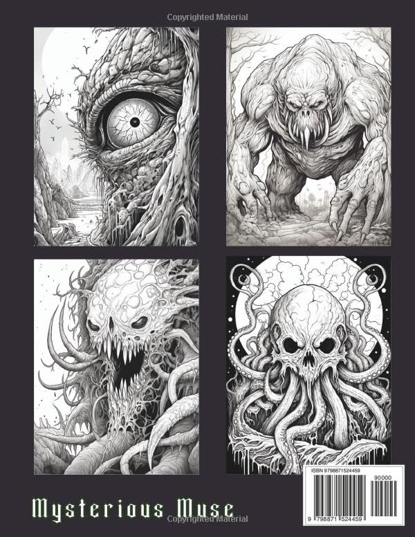 Eldritch Nightmare: Scary Eldritch Creatures and Cosmic Horror Coloring Book (Digital Download) - Premium Coloring Book from Mysterious Muse - Just $3! Shop now at Mysterious Muse