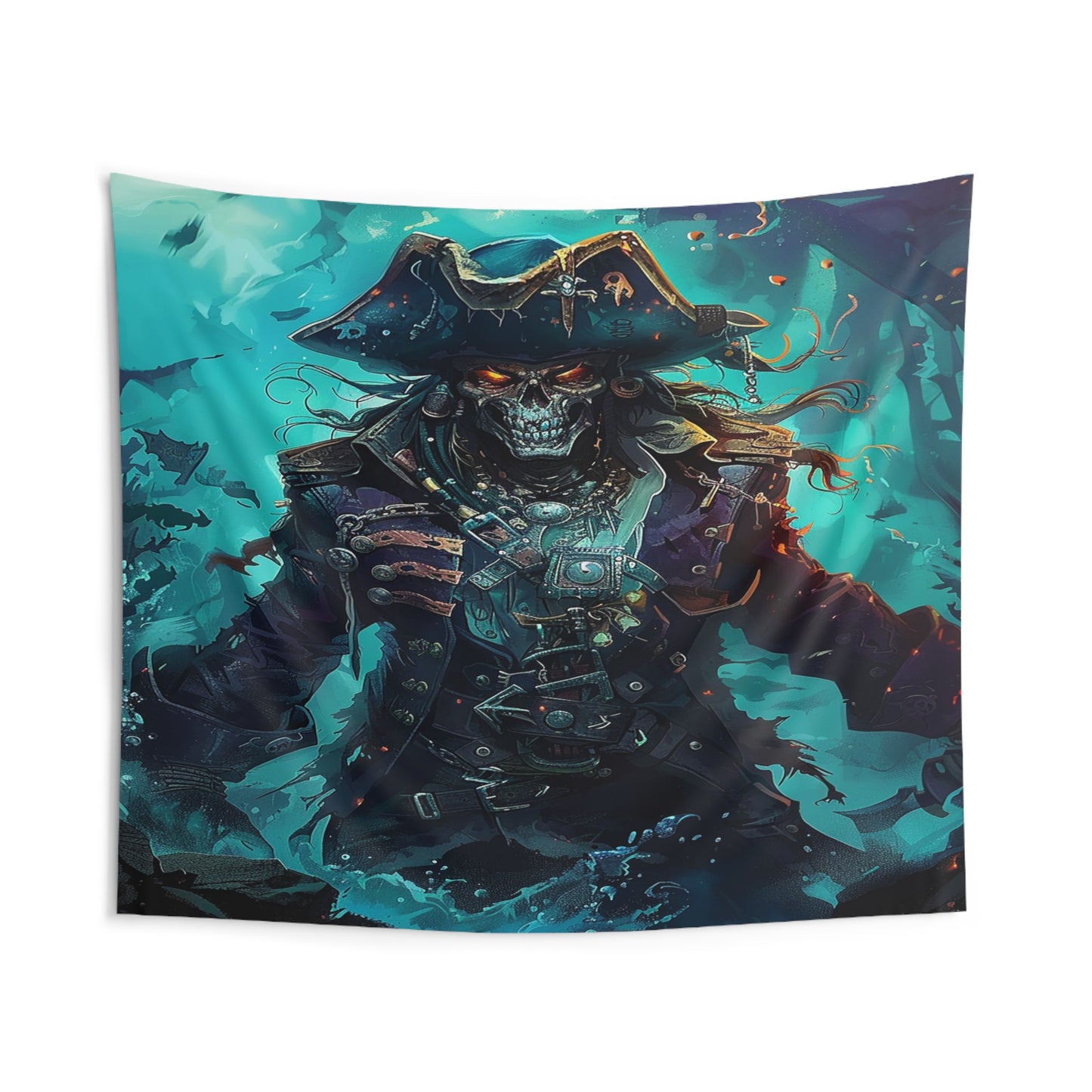 Captain of the Damned Decorative Wall Tapestry MysMuse - Premium Decorative Wall Tapestry from MysMuse - Just $26.99! Shop now at Mysterious Muse