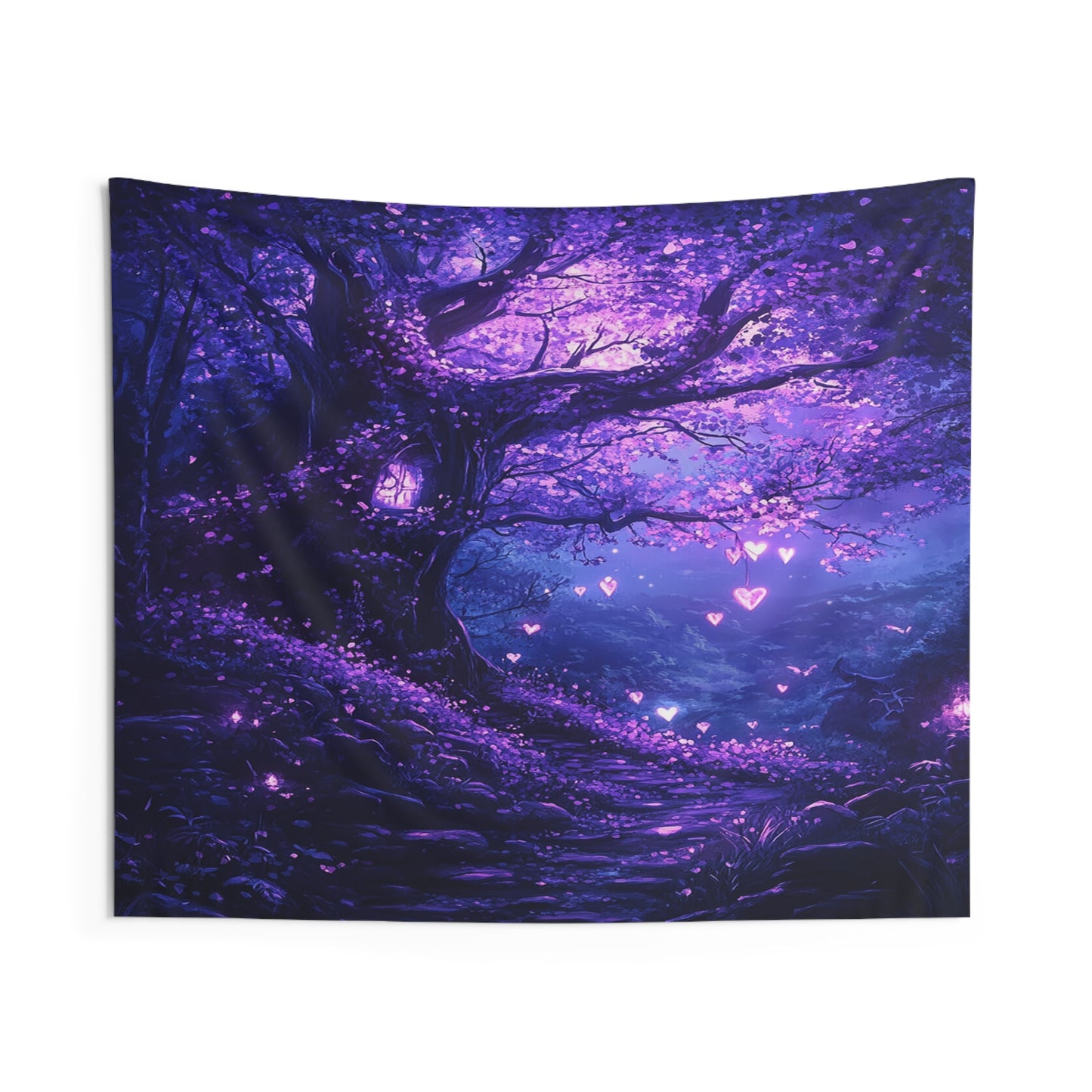 Luminary Hearts Path Decorative Wall Tapestry MysMuse - Premium Decorative Wall Tapestry from MysMuse - Just $26.99! Shop now at Mysterious Muse