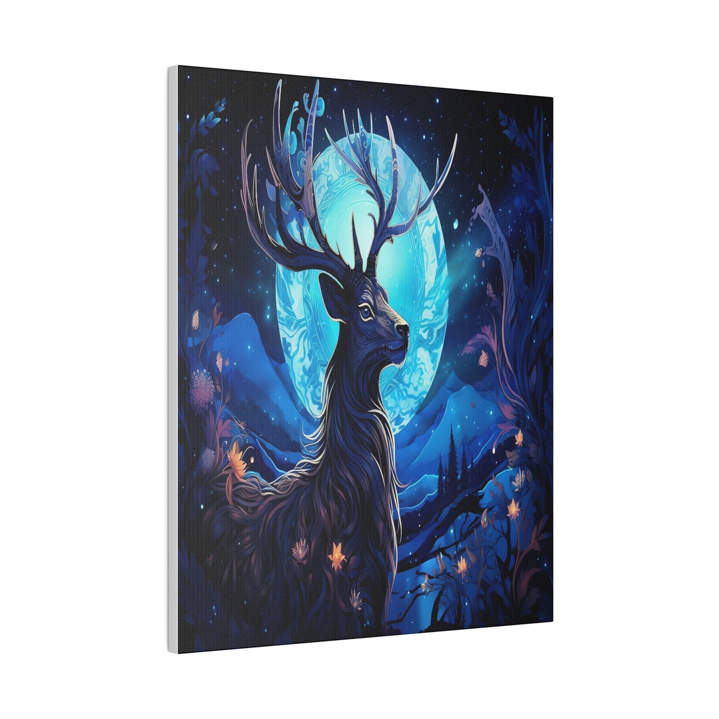 Lunar Majesty Deer Matte Canvas Prints MysMuse - Premium Matte Canvas Prints from MysMuse - Just $41.99! Shop now at Mysterious Muse