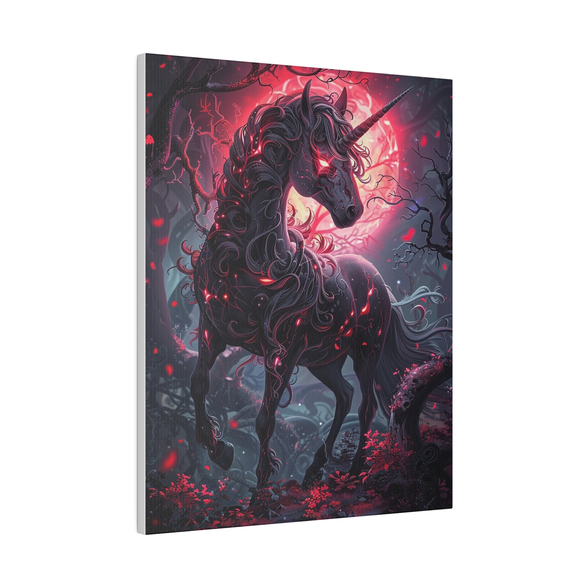 Nightmare Unicorn Matte Canvas Prints MysMuse - Premium Matte Canvas Prints from MysMuse - Just $41.99! Shop now at Mysterious Muse