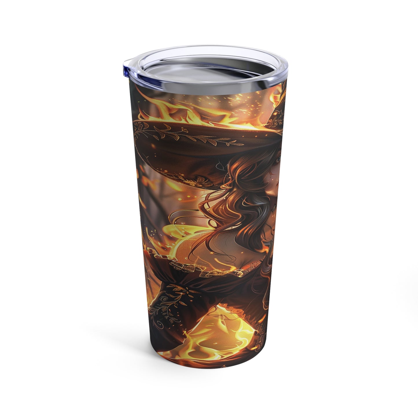 Flameborn Sorceress Steel Tumbler Drinkware MysMuse - Premium Tumbler from MysMuse - Just $37.95! Shop now at Mysterious Muse