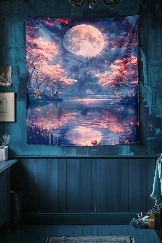 Celestial Reflections Decorative Wall Tapestry MysMuse - Premium Decorative Wall Tapestry from MysMuse - Just $26.99! Shop now at Mysterious Muse