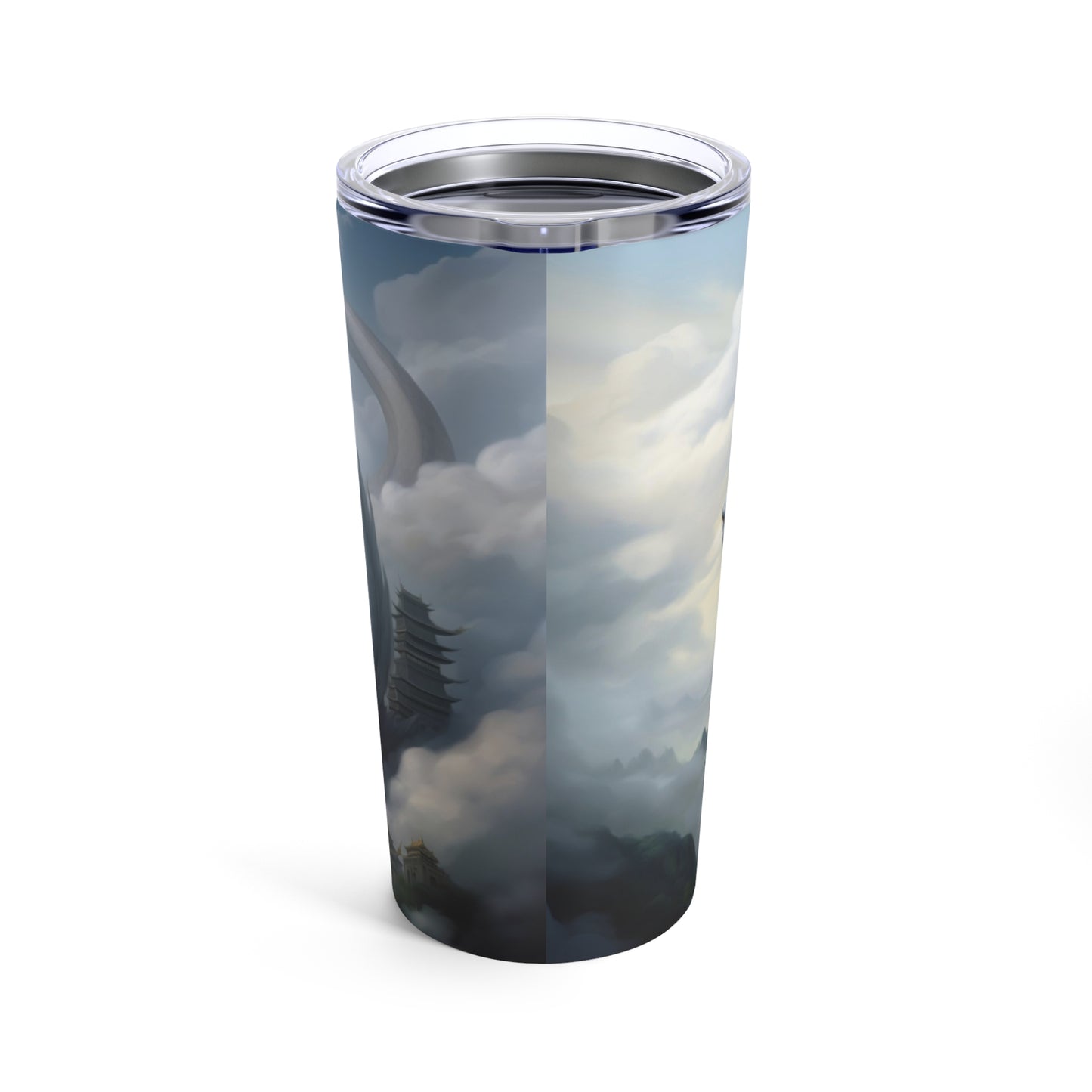 Mystical Mist Dragon Steel Tumbler MysMuse - Premium Mug from Printify - Just $37.75! Shop now at Mysterious Muse