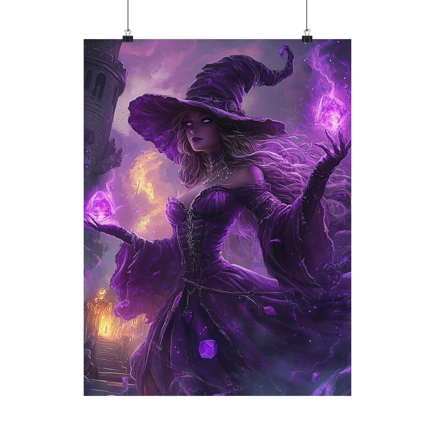 Amethyst Flame Weaver Matte Vertical Posters MysMuse. - Premium Matte Vertical Posters from MysMuse - Just $16.95! Shop now at Mysterious Muse