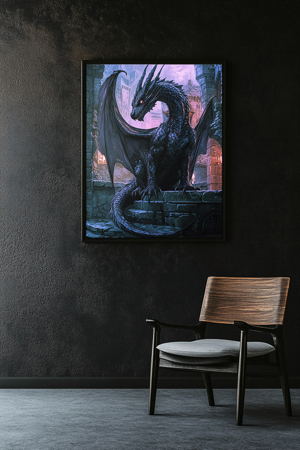 Ebonfire Guardian Matte Vertical Posters MysMuse. - Premium Matte Vertical Posters from MysMuse - Just $16.95! Shop now at Mysterious Muse