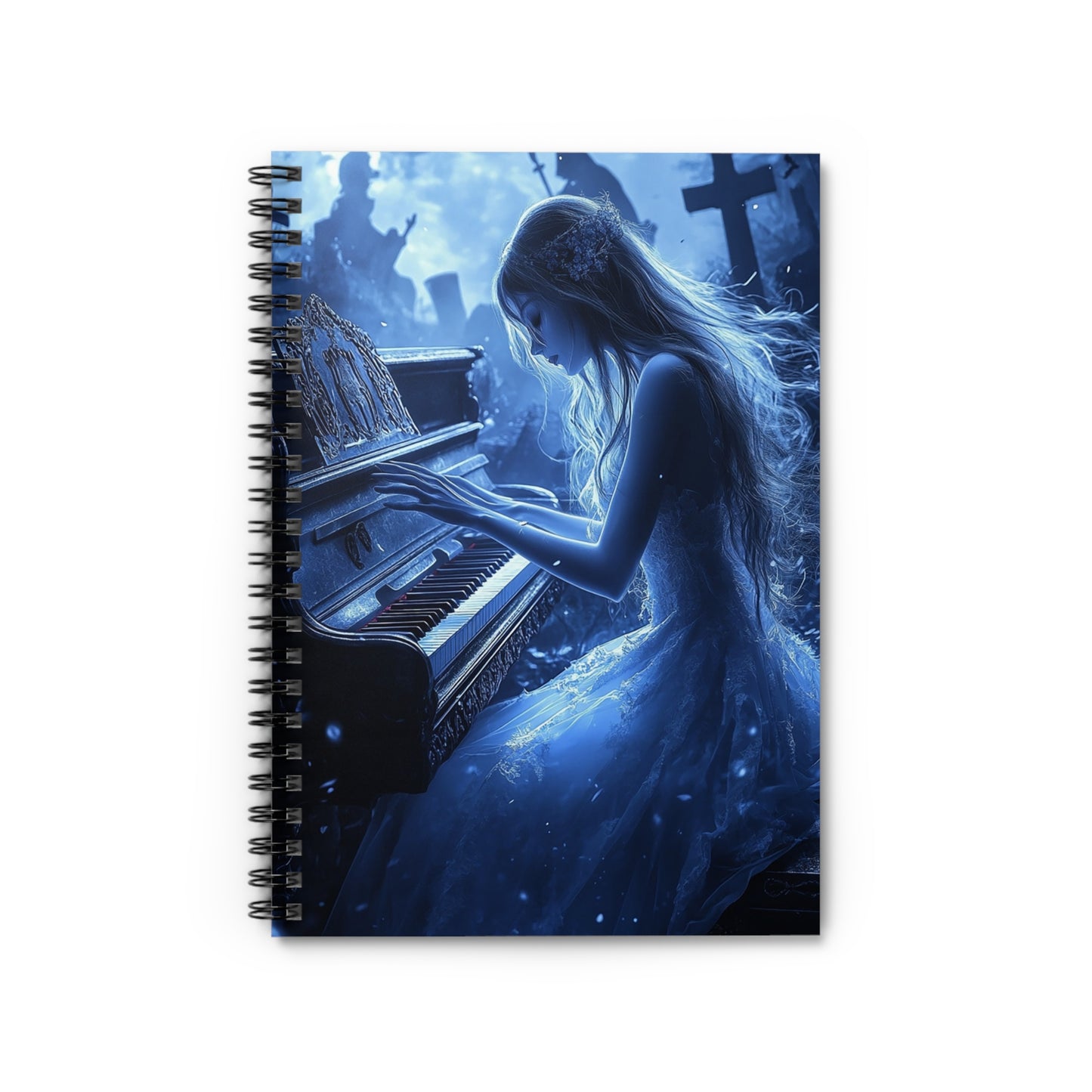 Midnight Serenade Spiral Notebook MysMuse - Premium Spiral Notebook from MysMuse - Just $14.99! Shop now at Mysterious Muse