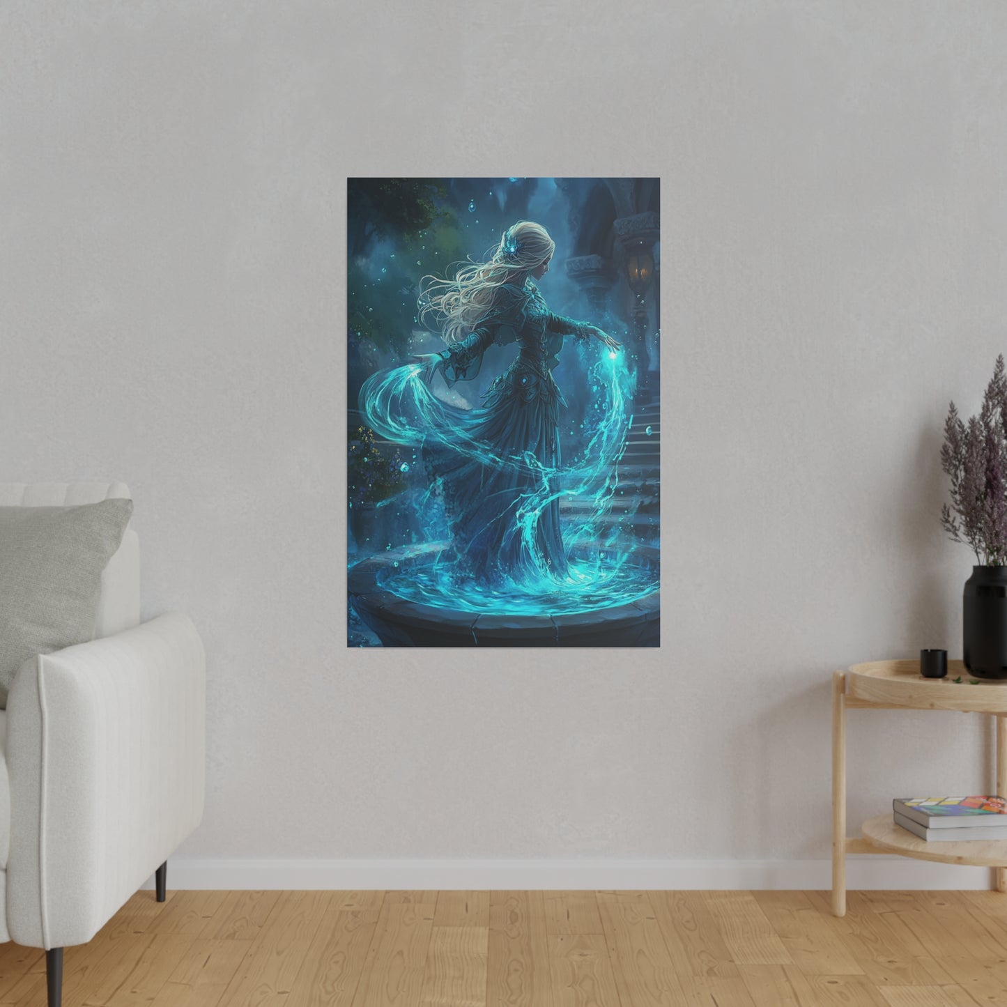 Tidecaller Enchantress Matte Canvas Prints MysMuse - Premium Matte Canvas Prints from MysMuse - Just $41.99! Shop now at Mysterious Muse