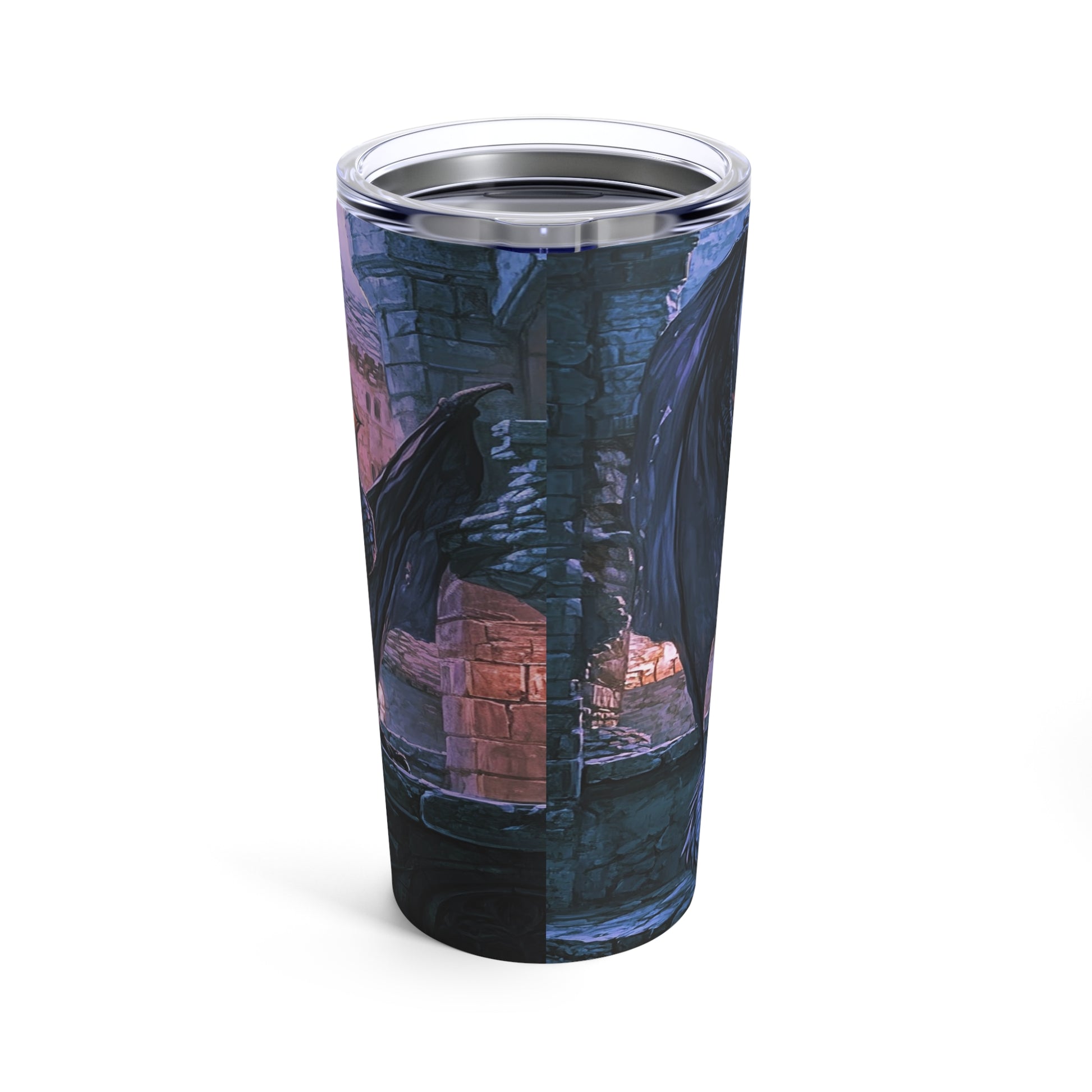 Ebonfire Guardian Steel Tumbler Drinkware MysMuse - Premium Tumbler from MysMuse - Just $37.95! Shop now at Mysterious Muse