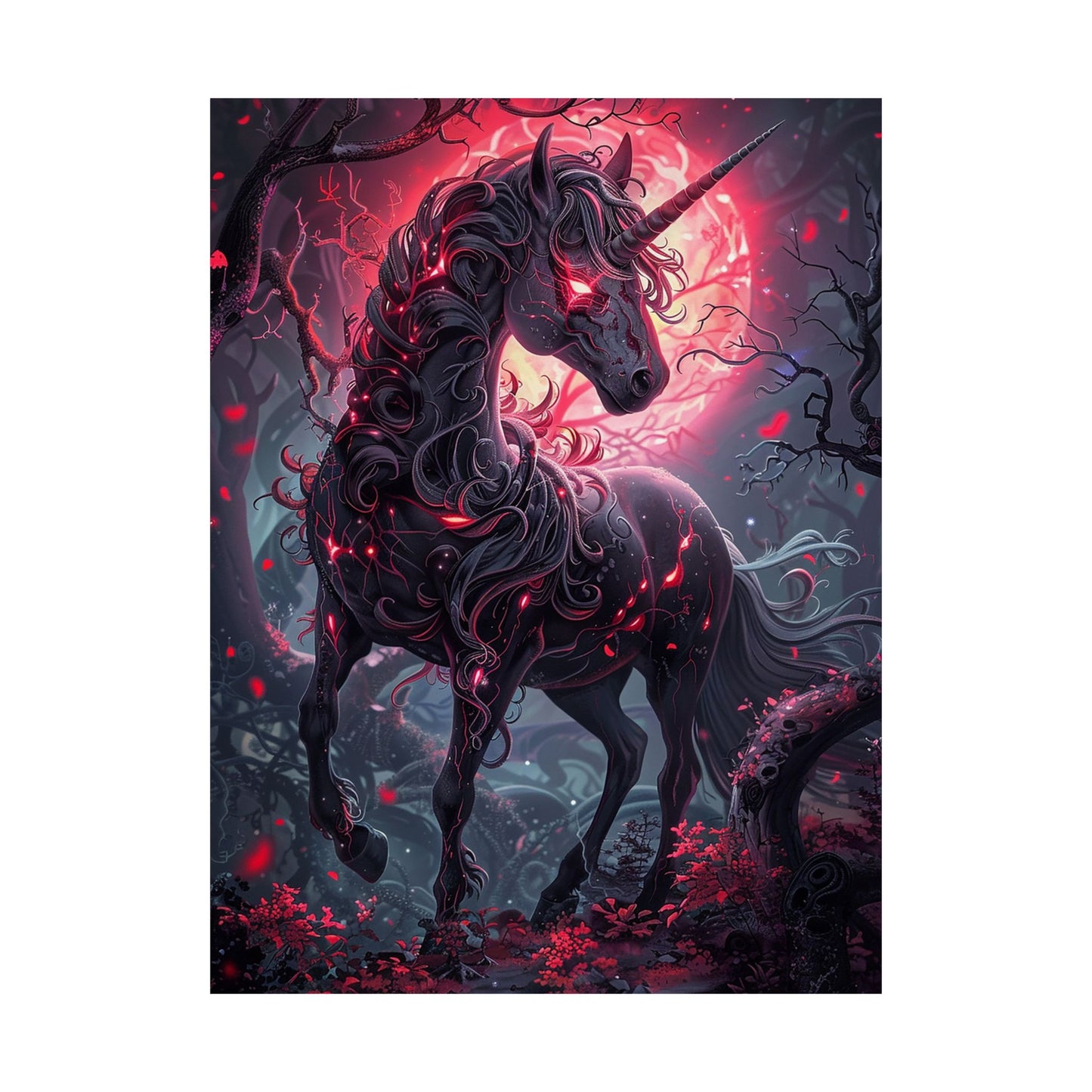 Nightmare Unicorn Matte Vertical Posters MysMuse. - Premium Matte Vertical Posters from MysMuse - Just $16.95! Shop now at Mysterious Muse