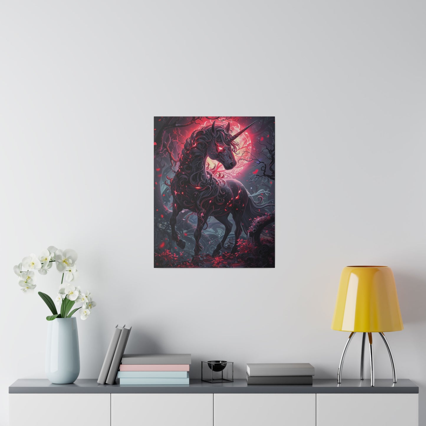 Nightmare Unicorn Matte Canvas Prints MysMuse - Premium Matte Canvas Prints from MysMuse - Just $41.99! Shop now at Mysterious Muse