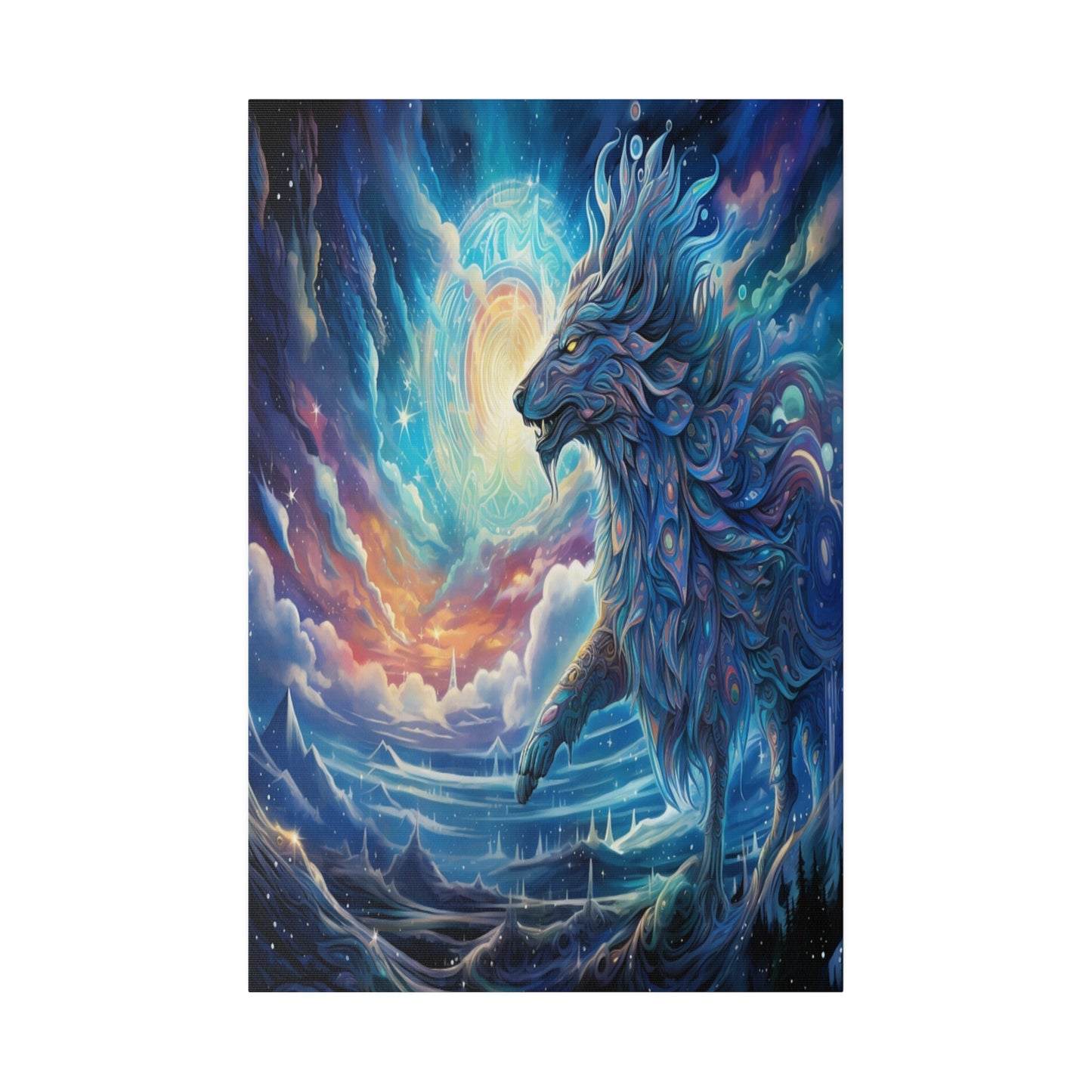 Cosmic Wolf Matte Canvas Prints MysMuse - Premium Matte Canvas Prints from MysMuse - Just $41.99! Shop now at Mysterious Muse