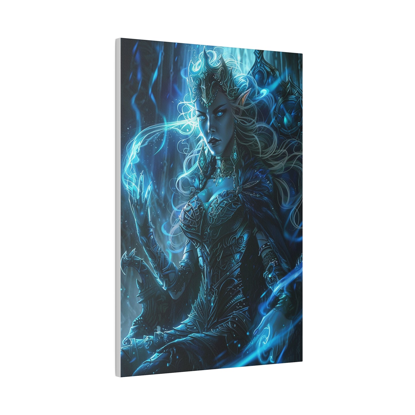 Frostborn Elven Empress Matte Canvas Prints MysMuse - Premium Matte Canvas Prints from MysMuse - Just $41.99! Shop now at Mysterious Muse