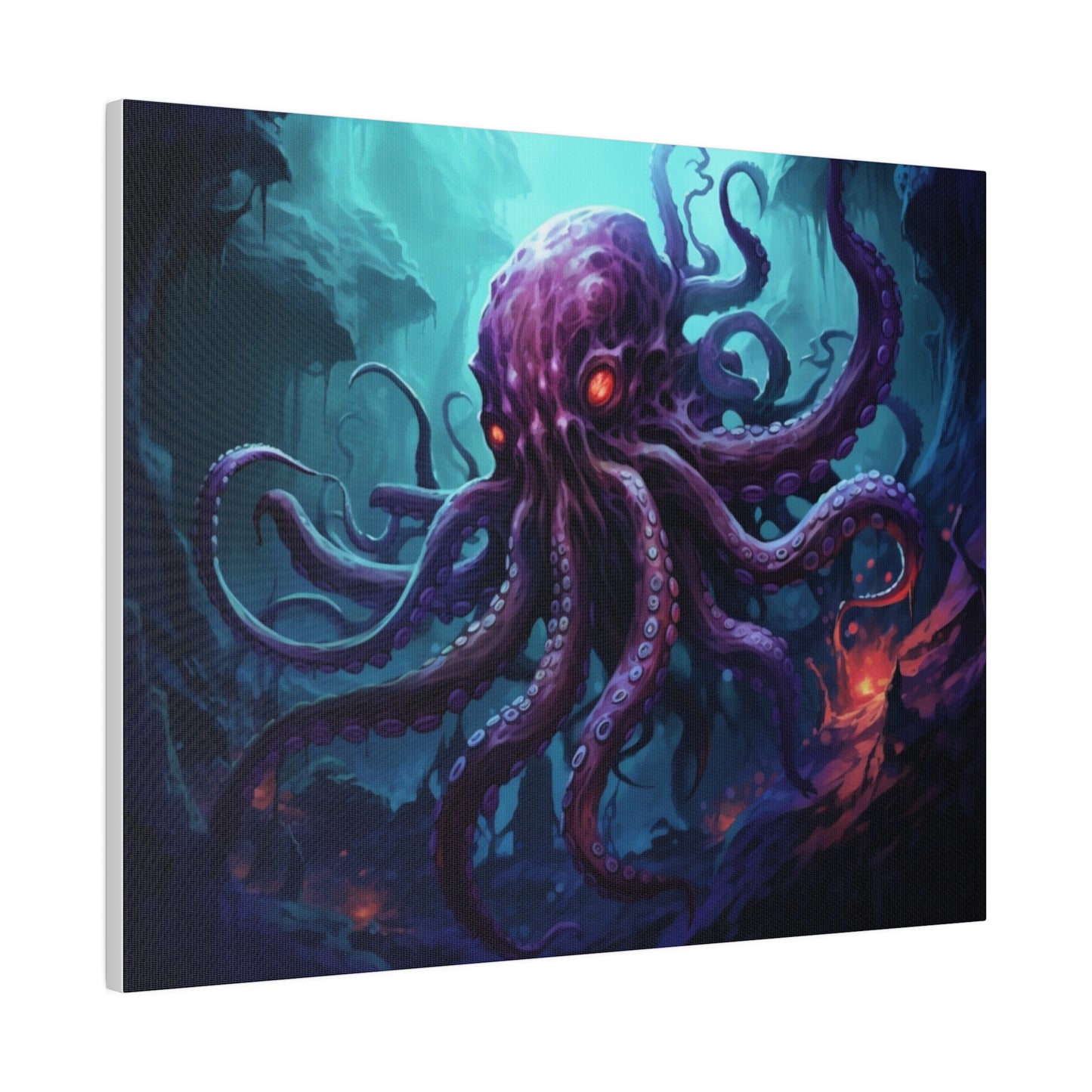 Abyssal Kraken Matte Canvas Prints MysMuse - Premium Matte Canvas Prints from MysMuse - Just $41.99! Shop now at Mysterious Muse