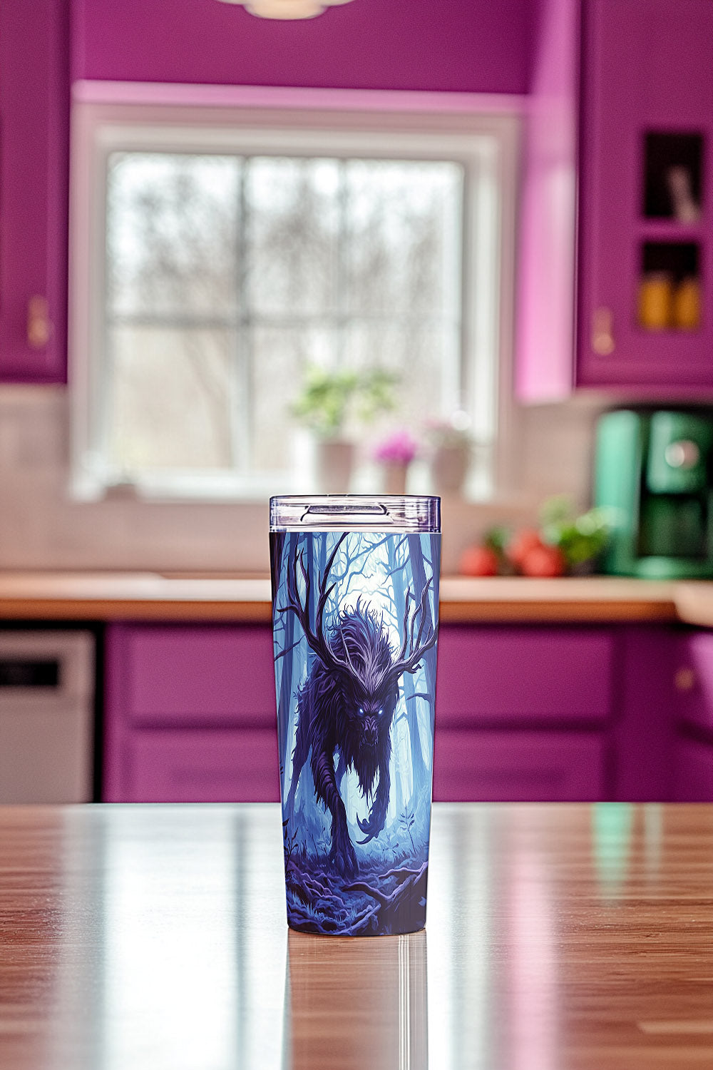 Ebonwood Shadowbeast Steel Tumbler Drinkware MysMuse - Premium Tumbler from MysMuse - Just $37.95! Shop now at Mysterious Muse