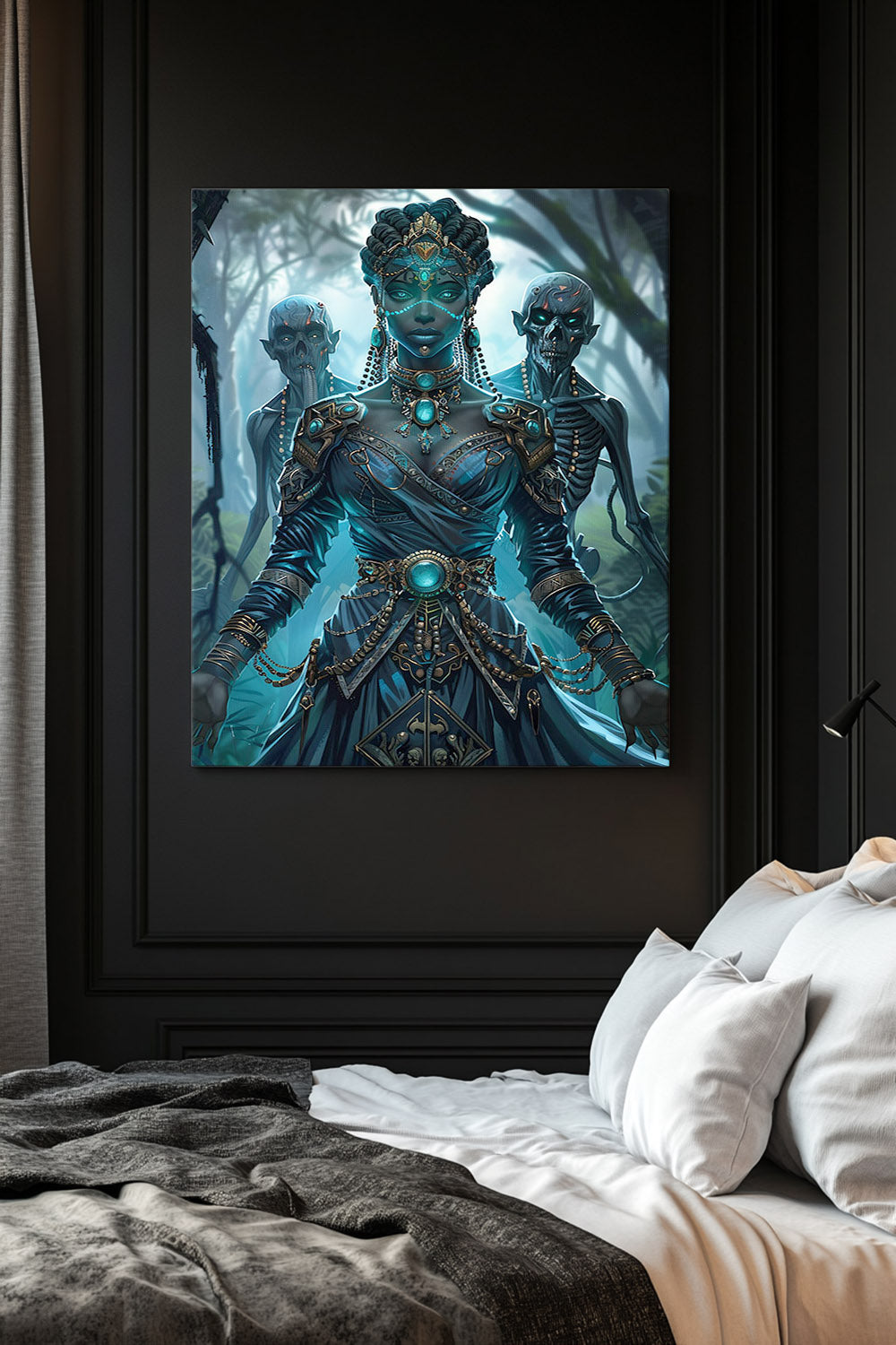 Sorceress of Eternal Night Matte Canvas Prints MysMuse - Premium Matte Canvas Prints from MysMuse - Just $41.99! Shop now at Mysterious Muse