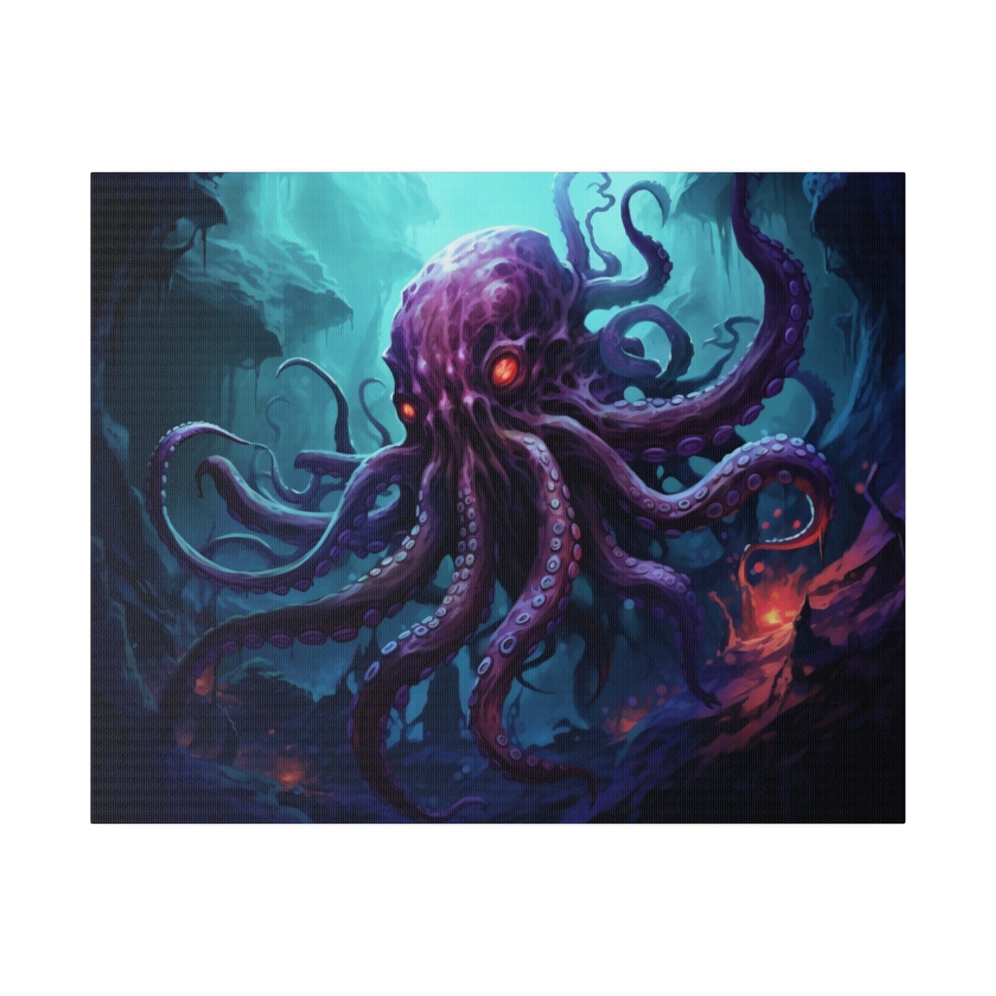 Abyssal Kraken Matte Canvas Prints MysMuse - Premium Matte Canvas Prints from MysMuse - Just $41.99! Shop now at Mysterious Muse