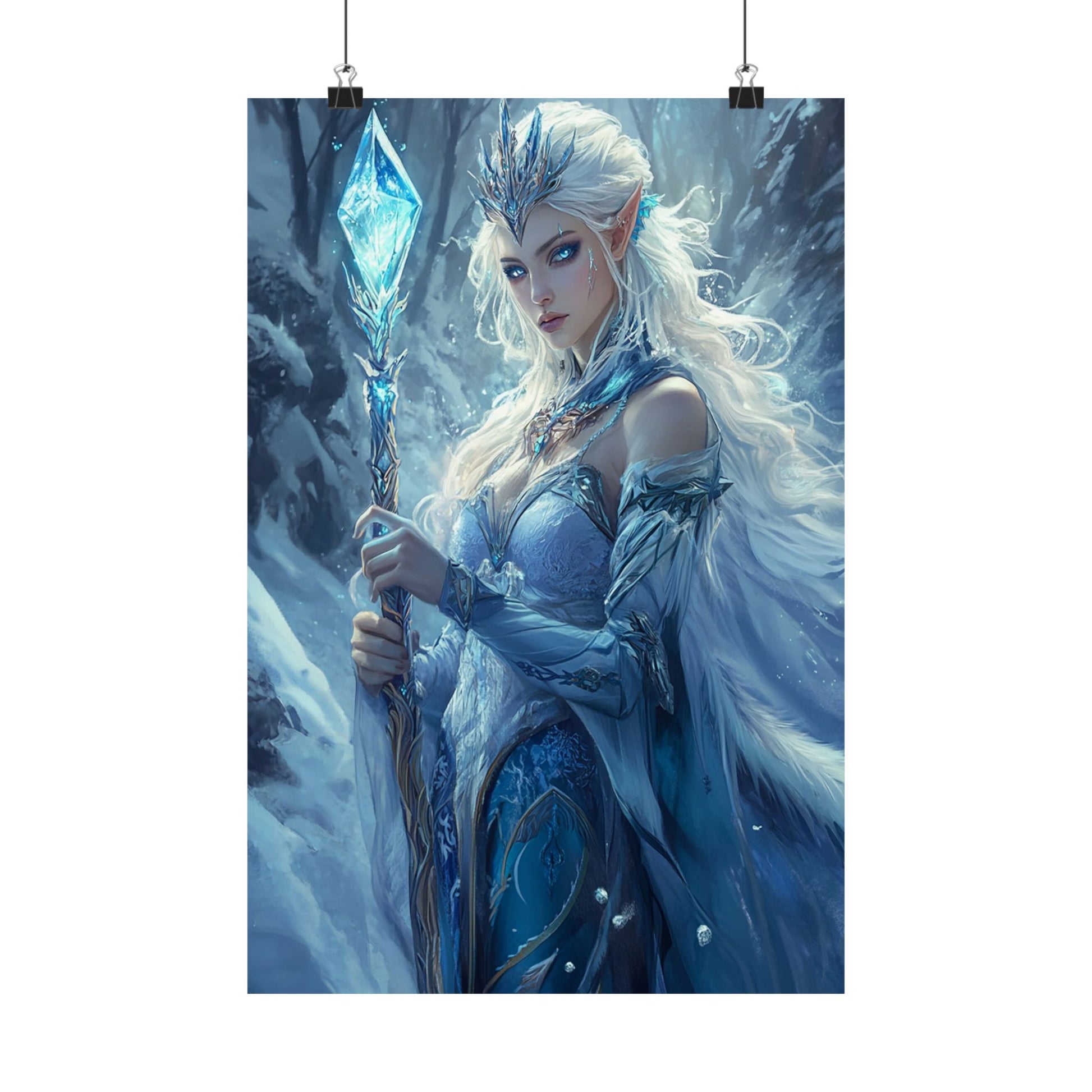 Crystal Frost Monarch Matte Vertical Posters MysMuse. - Premium Matte Vertical Posters from MysMuse - Just $16.95! Shop now at Mysterious Muse