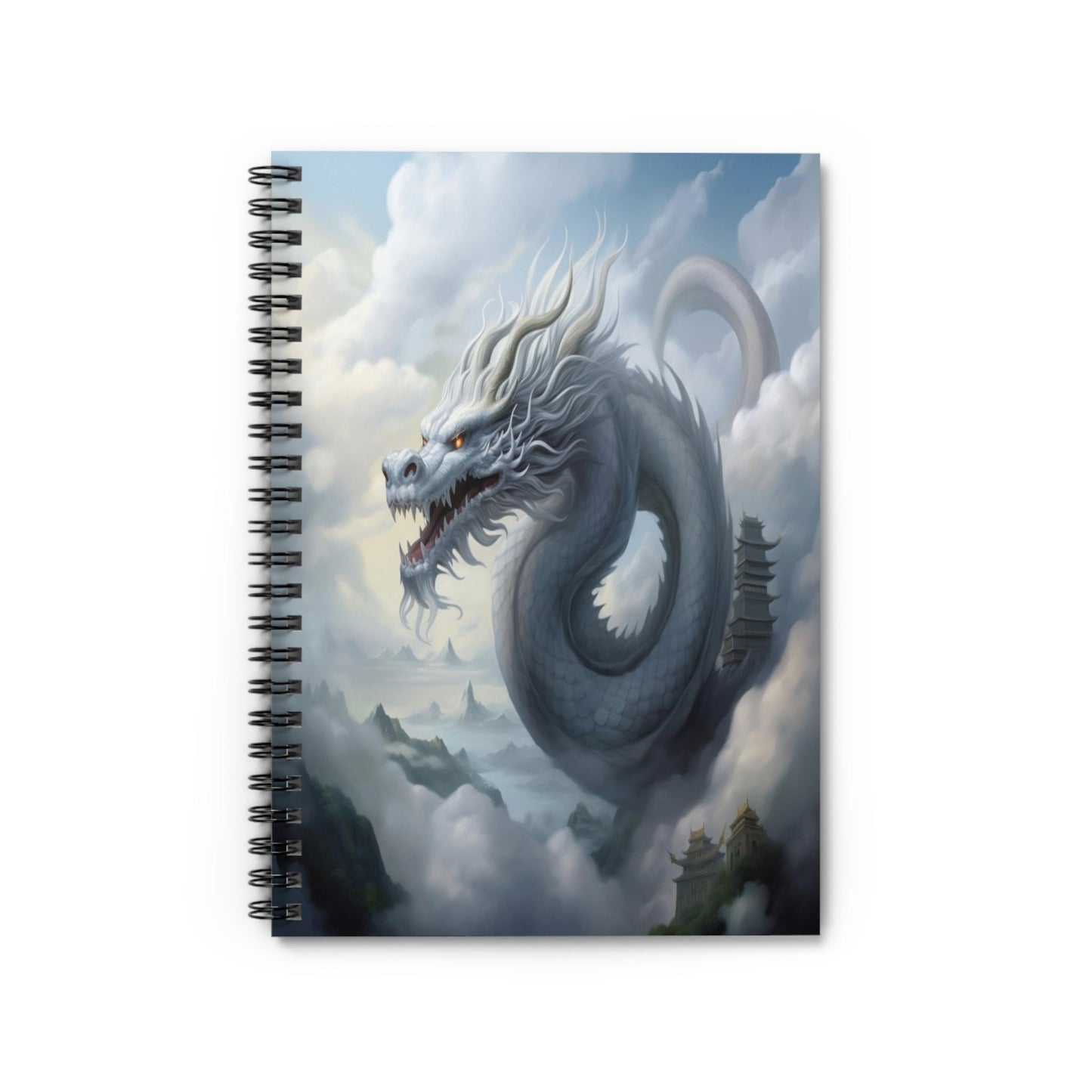 Mystical Mist Dragon Spiral Notebook MysMuse - Premium Spiral Notebook from MysMuse - Just $14.99! Shop now at Mysterious Muse