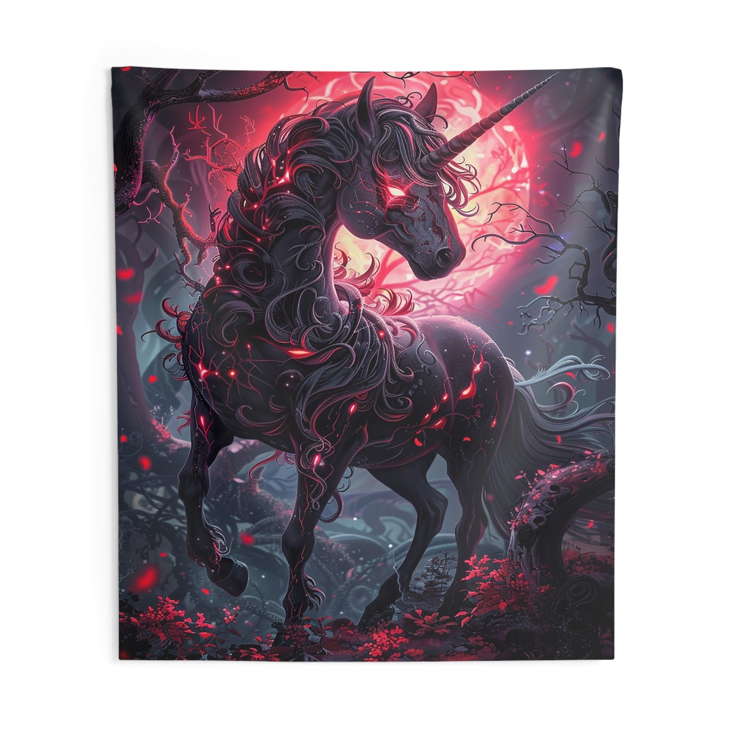 Nightmare Unicorn Decorative Wall Tapestry MysMuse - Premium Decorative Wall Tapestry from MysMuse - Just $26.99! Shop now at Mysterious Muse