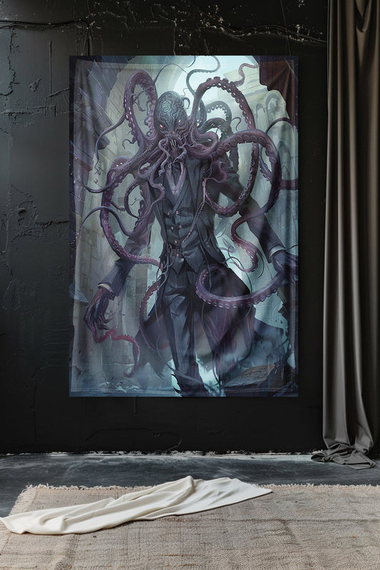 Mindflayer Tyrant Decorative Wall Tapestry MysMuse - Premium Decorative Wall Tapestry from MysMuse - Just $26.99! Shop now at Mysterious Muse