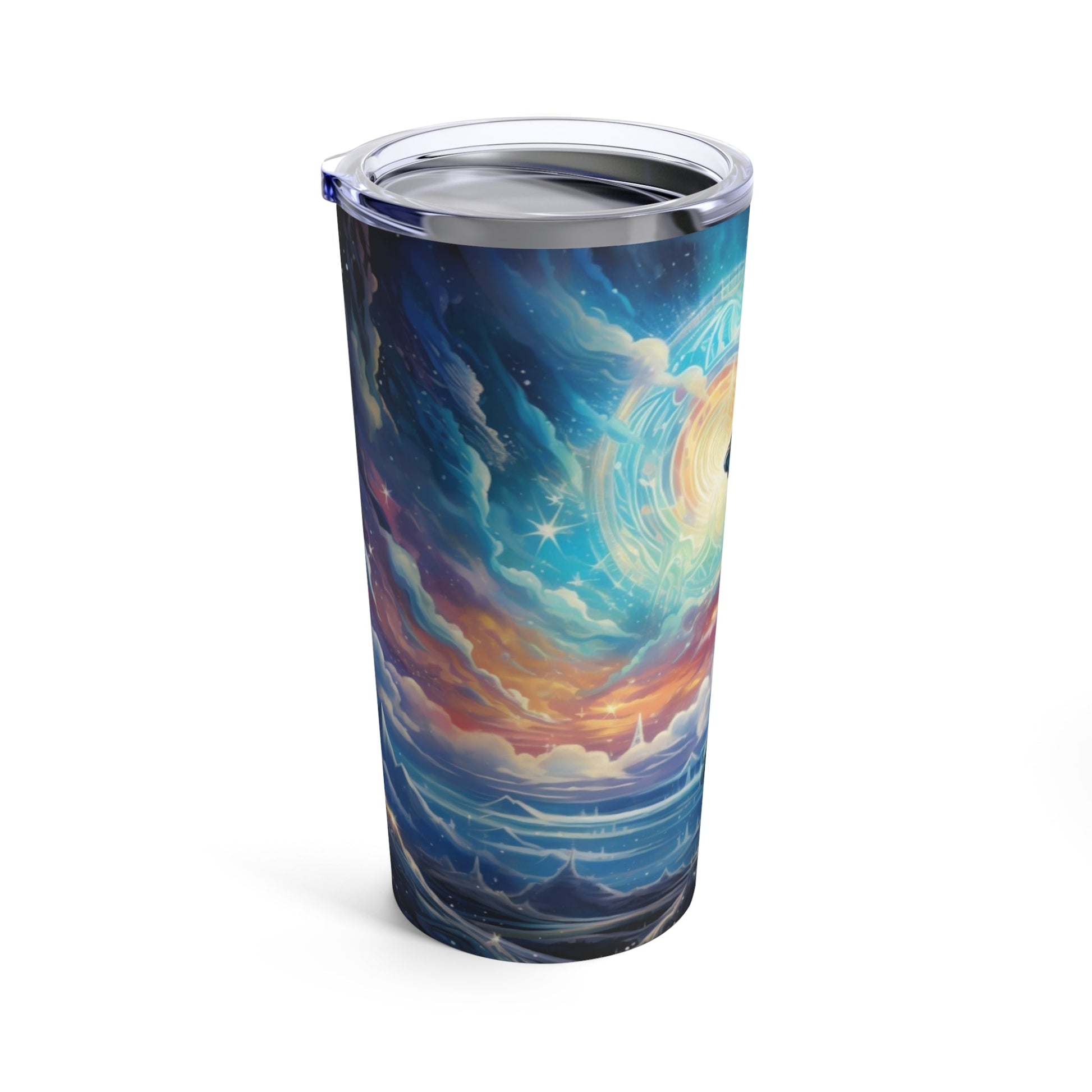 Cosmic Wolf Steel Tumbler Drinkware MysMuse - Premium Tumbler from MysMuse - Just $37.75! Shop now at Mysterious Muse