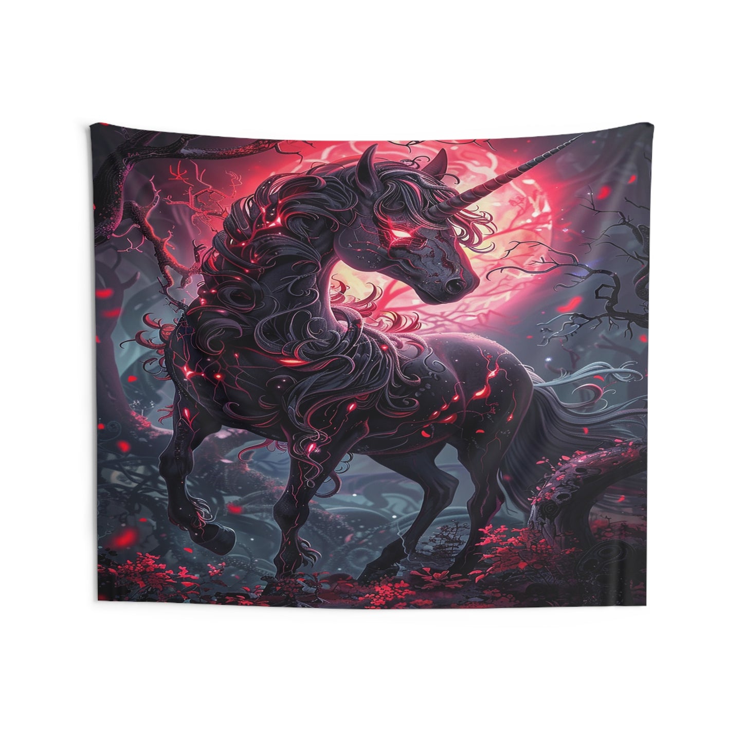 Nightmare Unicorn Decorative Wall Tapestry MysMuse - Premium Decorative Wall Tapestry from MysMuse - Just $26.99! Shop now at Mysterious Muse