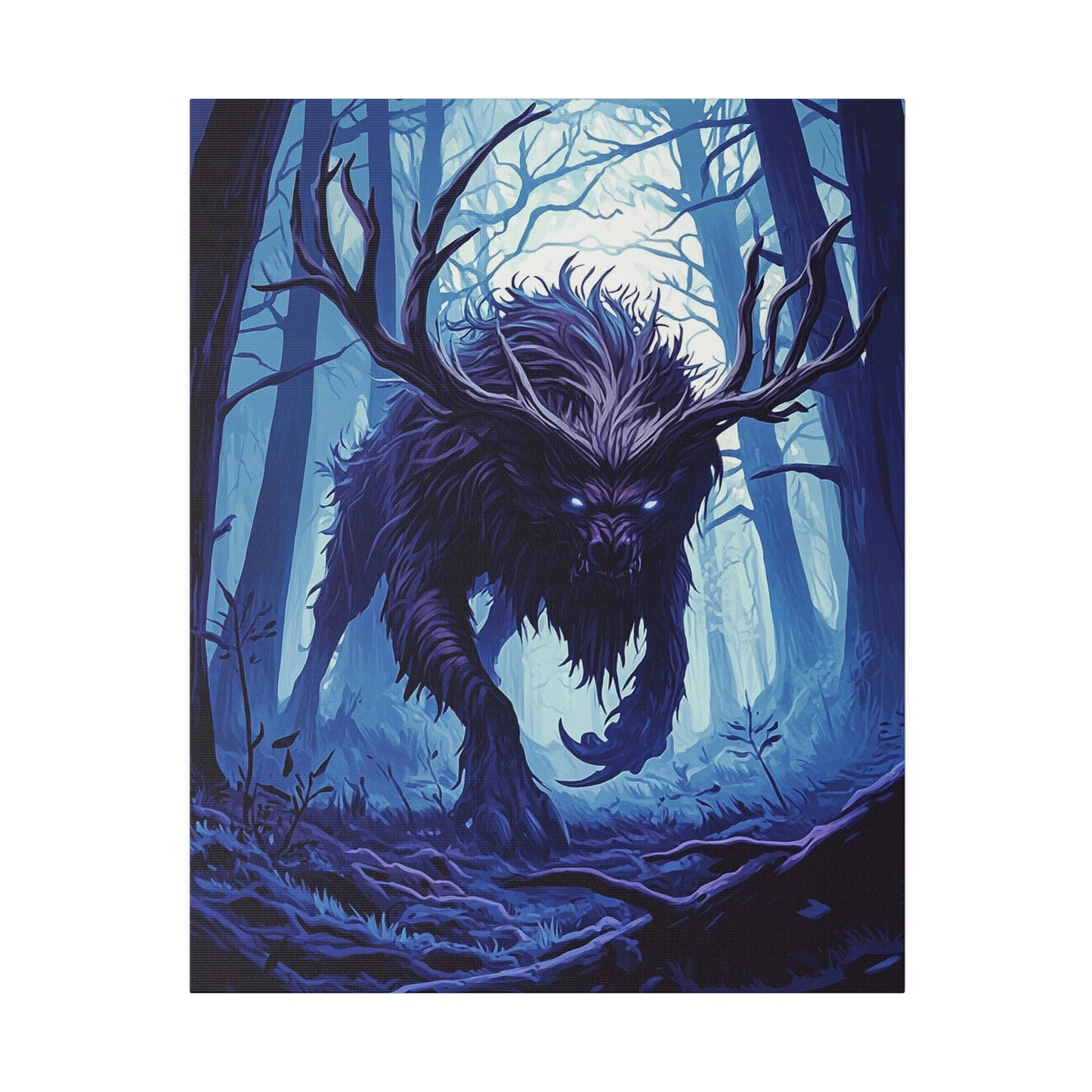 Ebonwood Shadowbeast Matte Canvas Prints MysMuse - Premium Matte Canvas Prints from MysMuse - Just $41.99! Shop now at Mysterious Muse