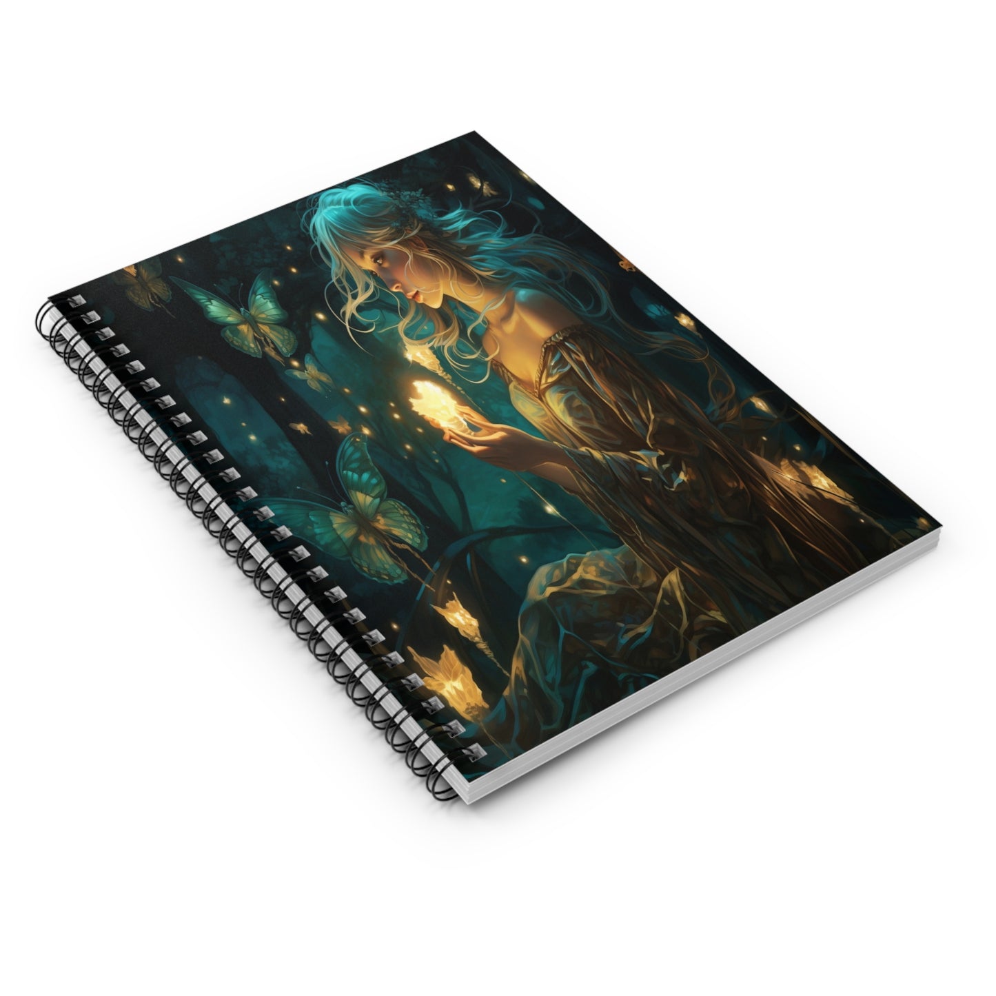 Emerald Glade Enchantress Spiral Notebook MysMuse - Premium Spiral Notebook from MysMuse - Just $14.99! Shop now at Mysterious Muse