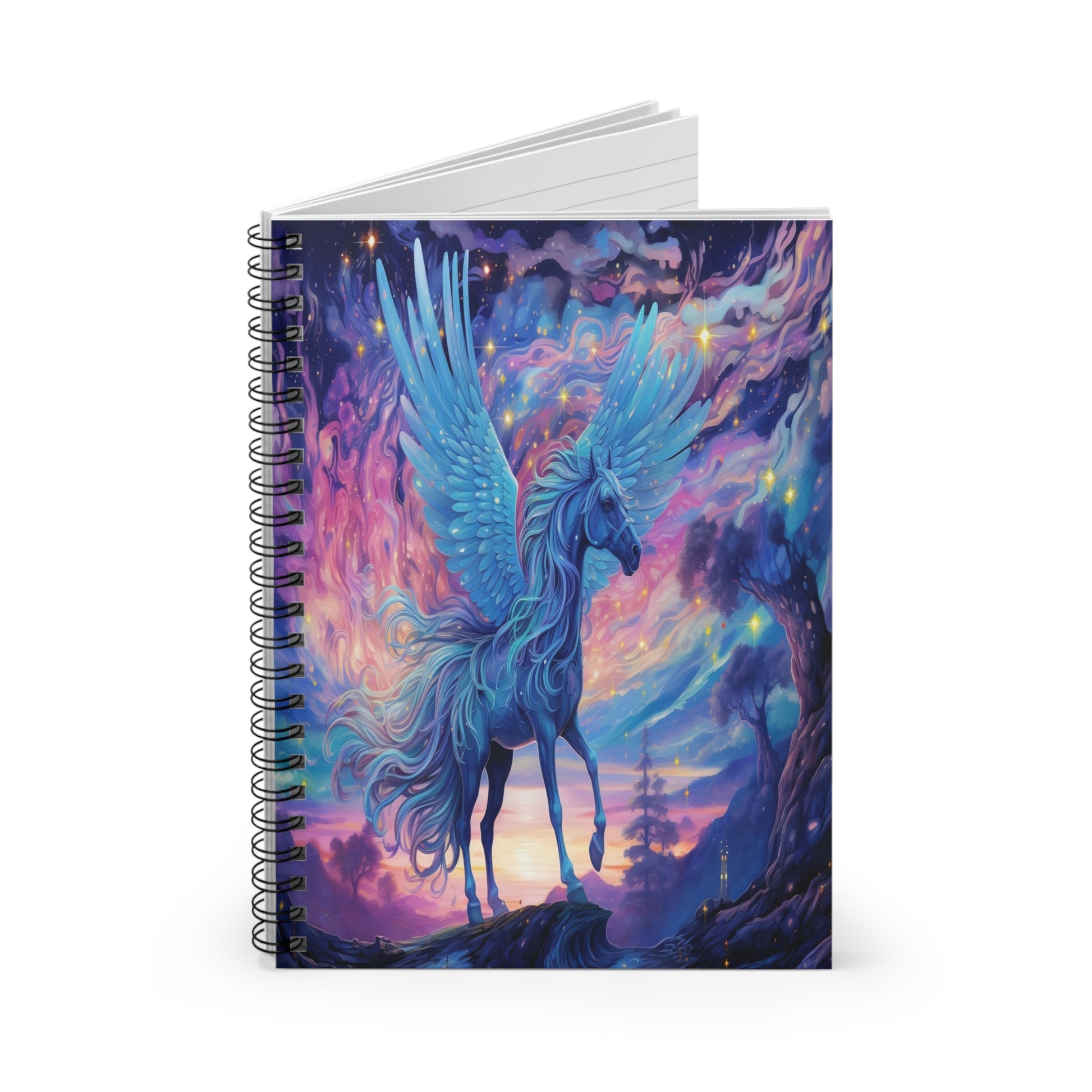 Celestial Pegasus Spiral Notebook MysMuse - Premium Spiral Notebook from MysMuse - Just $14.99! Shop now at Mysterious Muse