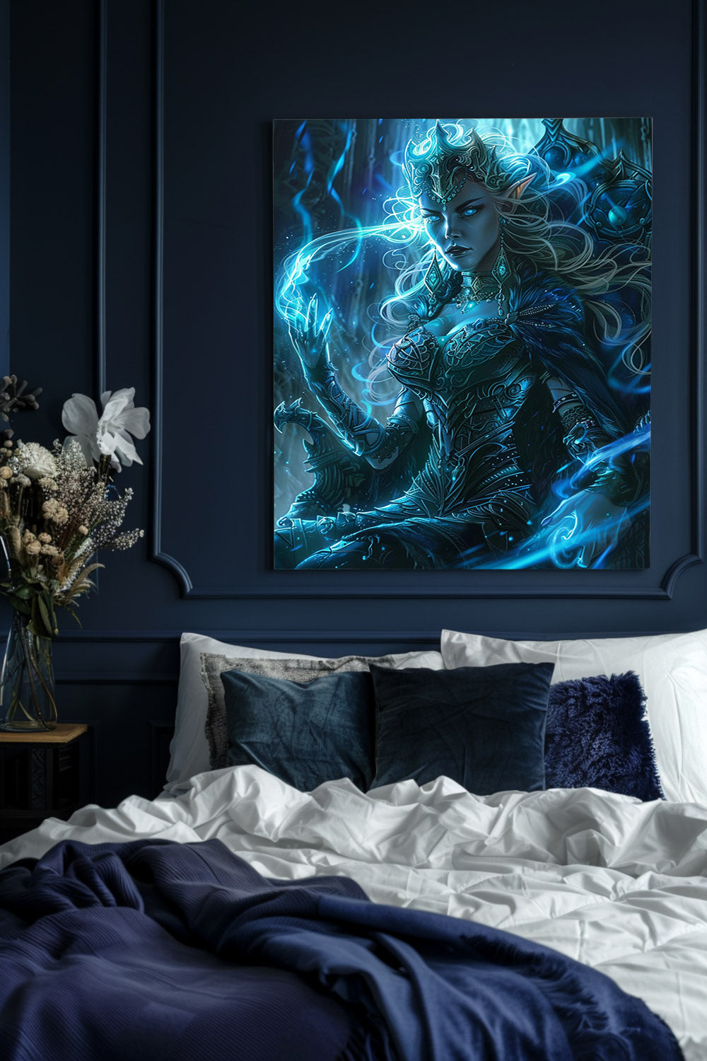 Frostborn Elven Empress Matte Canvas Prints MysMuse - Premium Matte Canvas Prints from MysMuse - Just $41.99! Shop now at Mysterious Muse